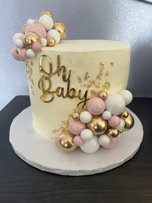 Faux Ball Birthday Cake