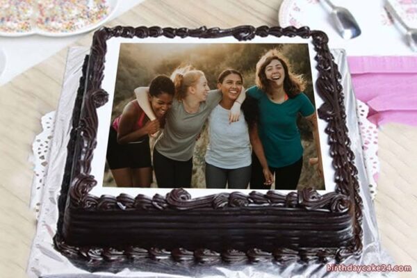 Rich Chocolate Photo Cake