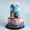 Baby Boy Fondant Cake