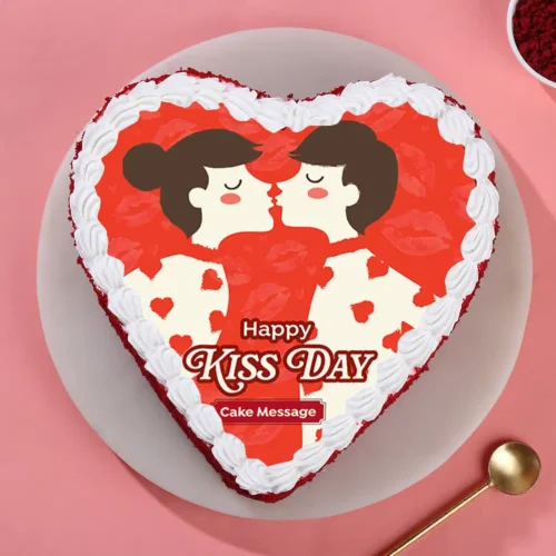 couple-love-kiss-day-cake-phot5758flav-B Couple Love Celebration Cake