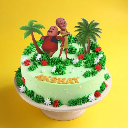 Motu Patlu Theme Cake