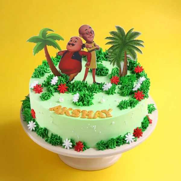 Motu Patlu Theme Cake