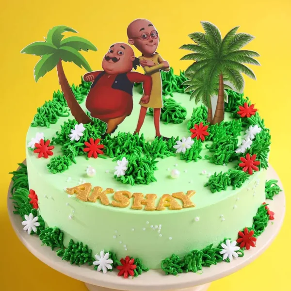 Motu Patlu Theme Cake