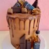 Chocolate and Liquor Birthday Cake