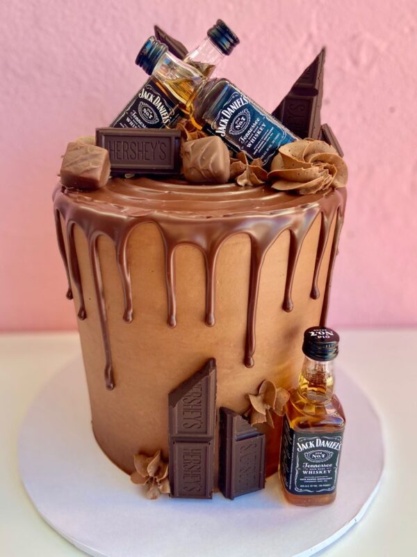 Chocolate and Liquor Birthday Cake