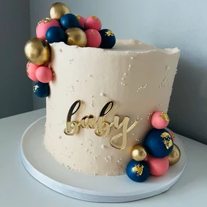 Faux Ball Birthday Cake