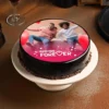 Round Shape Personalized Photo Cake