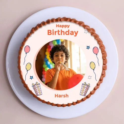 Birthday Boy Personalized Photo Cake