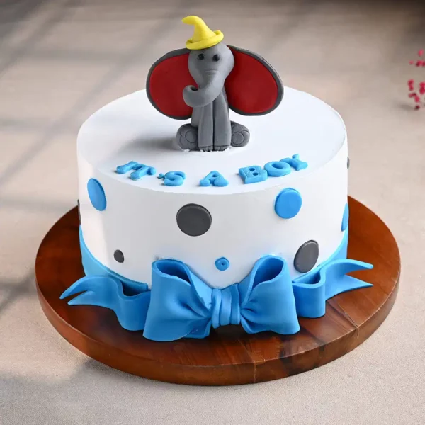 Baby Boy Fondant Cake