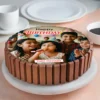 Dark Chocolate Personalized Photo Cake