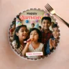 Dark Chocolate Personalized Photo Cake
