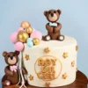Faux Ball Teddy Theme Cake