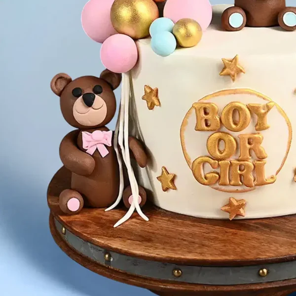 Faux Ball Teddy Theme Cake