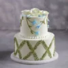 2 Tier Floral Cake